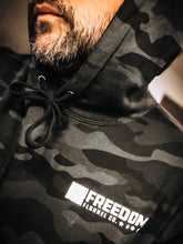 Load image into Gallery viewer, Black Camo Logo Hoodie
