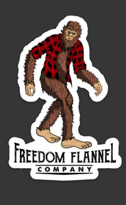 Flannel Sasquatch Sticker